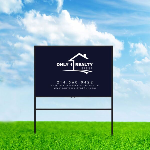 Real Estate Sign 36x24(Horizontal Frame and Insert) Thumbnail